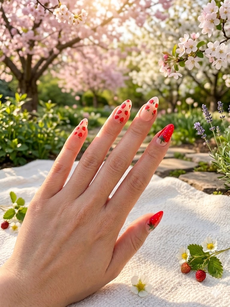 Strawberry Nails