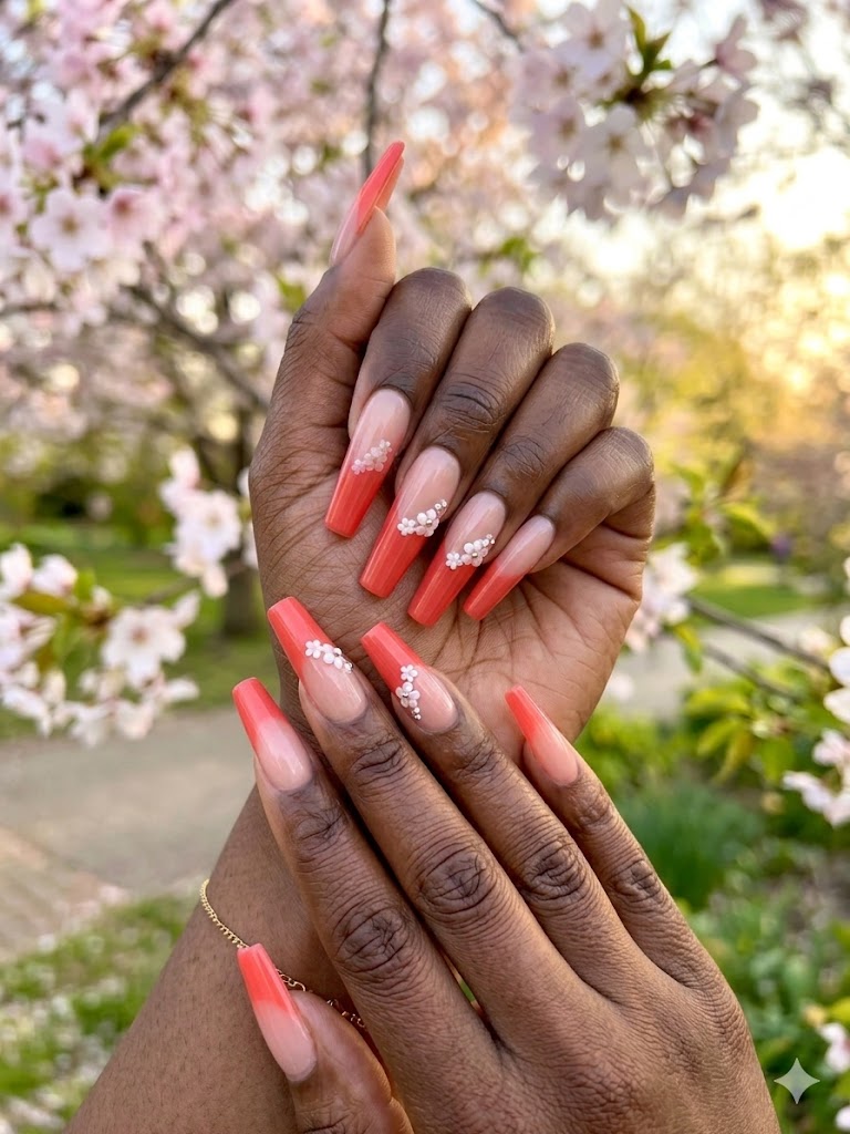 Peach Colored Press Ons
