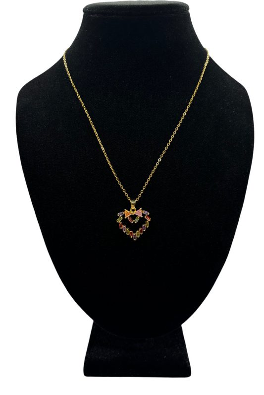 Colorful Heart Necklace