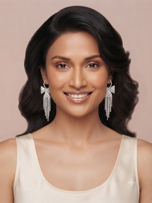 Dangling Bow Earrings