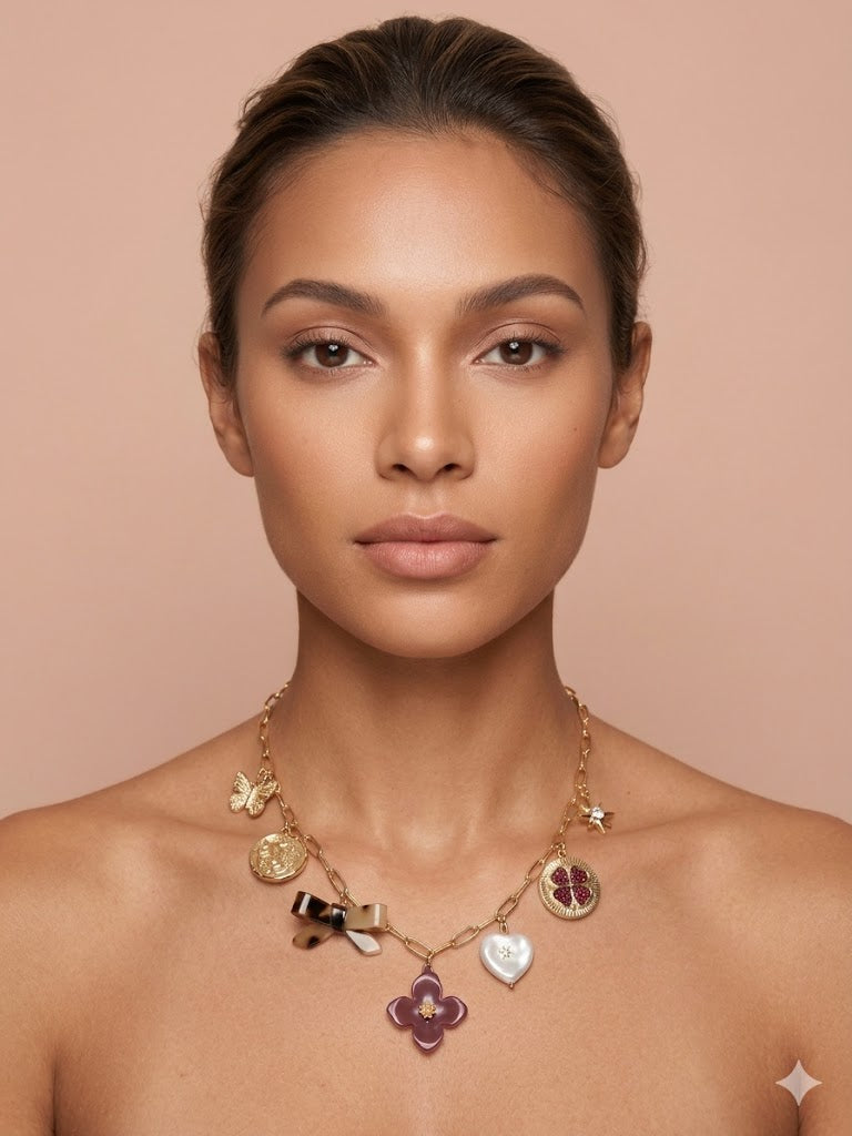 Gold Charm Necklace