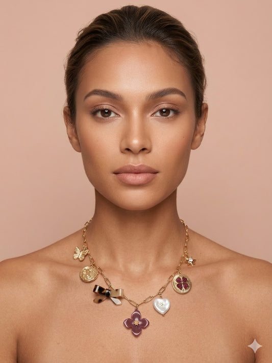 Gold Charm Necklace
