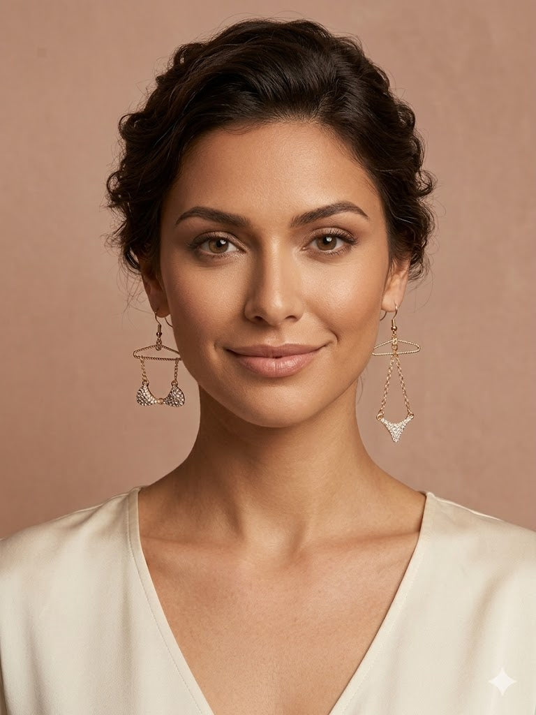Gold Bikini Earrings