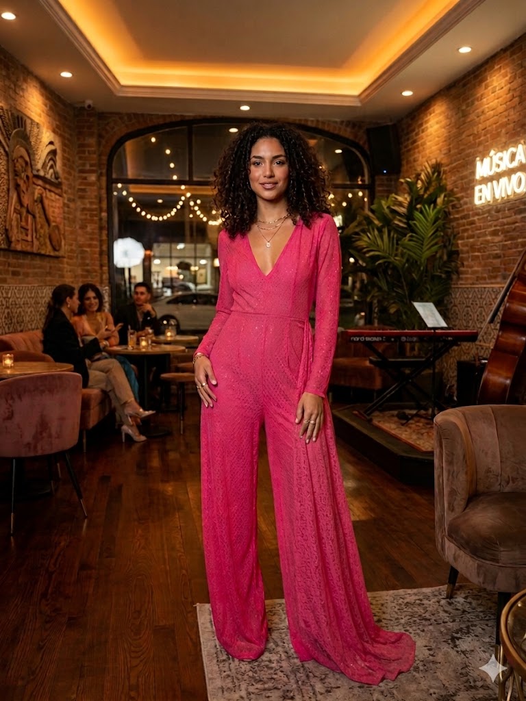 Pink Lace One Piece