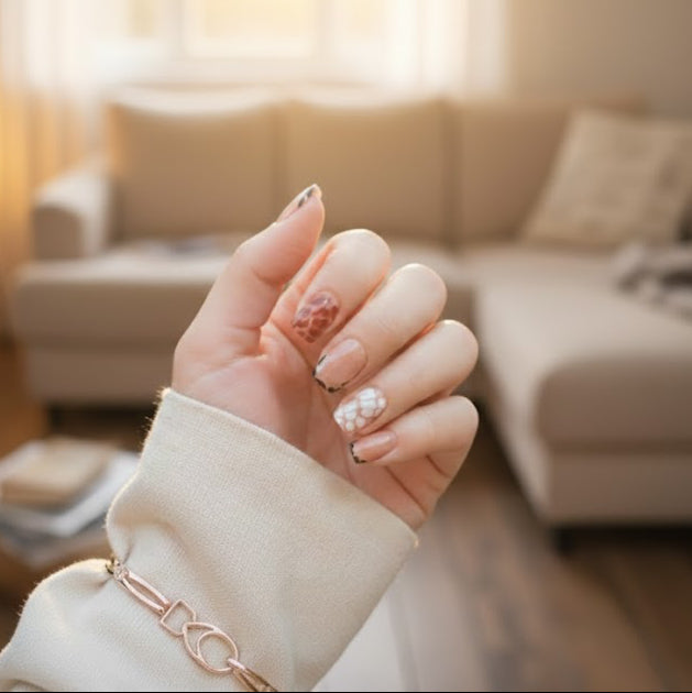 Short Printed Nails