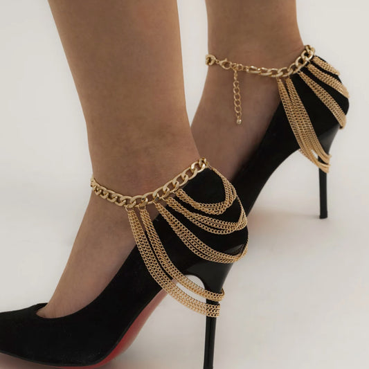 GOLD CHAIN ANKLETS