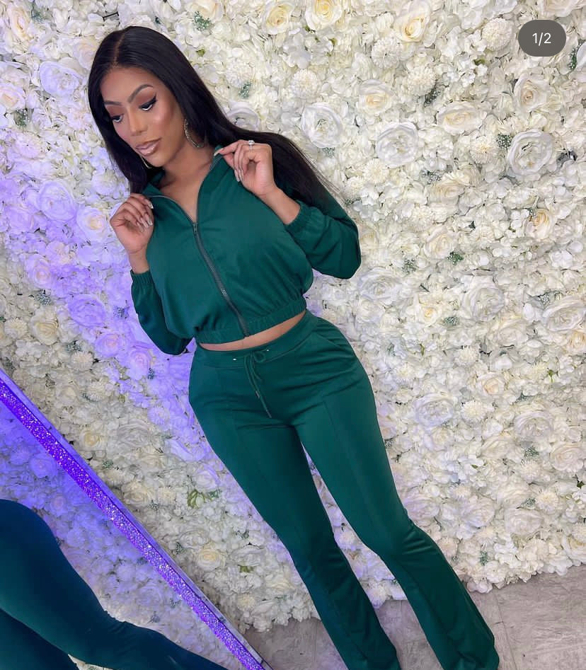 Money Green Two Piece Set
