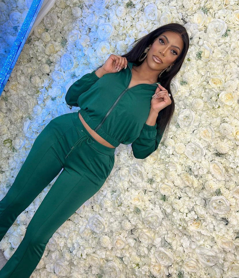 Money Green Two Piece Set