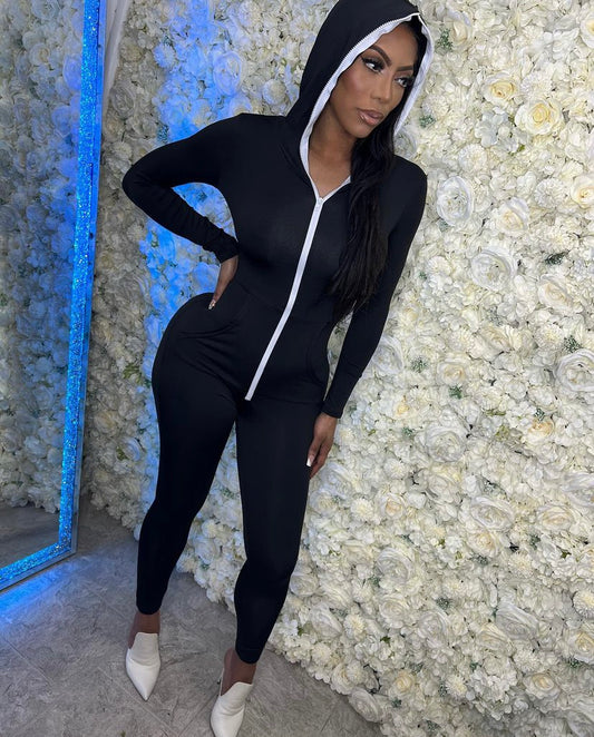 Black Lounge Jumpsuit